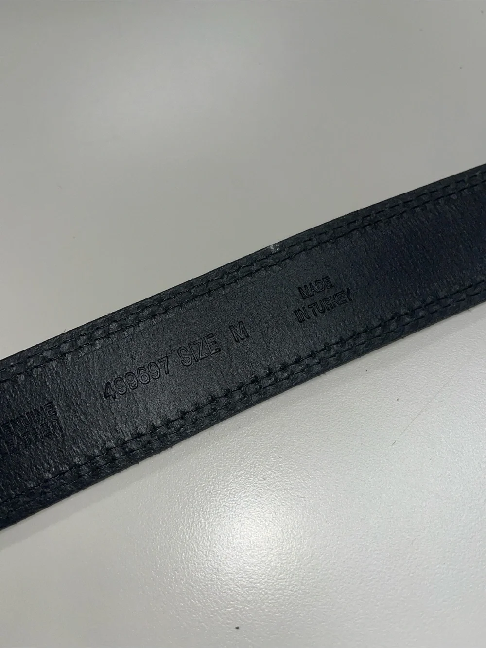 Banana Republic Deep Brown Leather Belt with Brass Buckle Size Medium